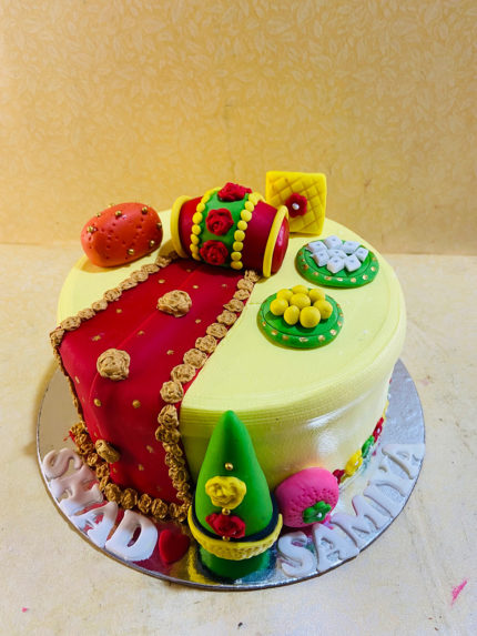 Haldi Ceremony Cake - The Baker's Table Haldi Ceremony Cake - The Baker's Table