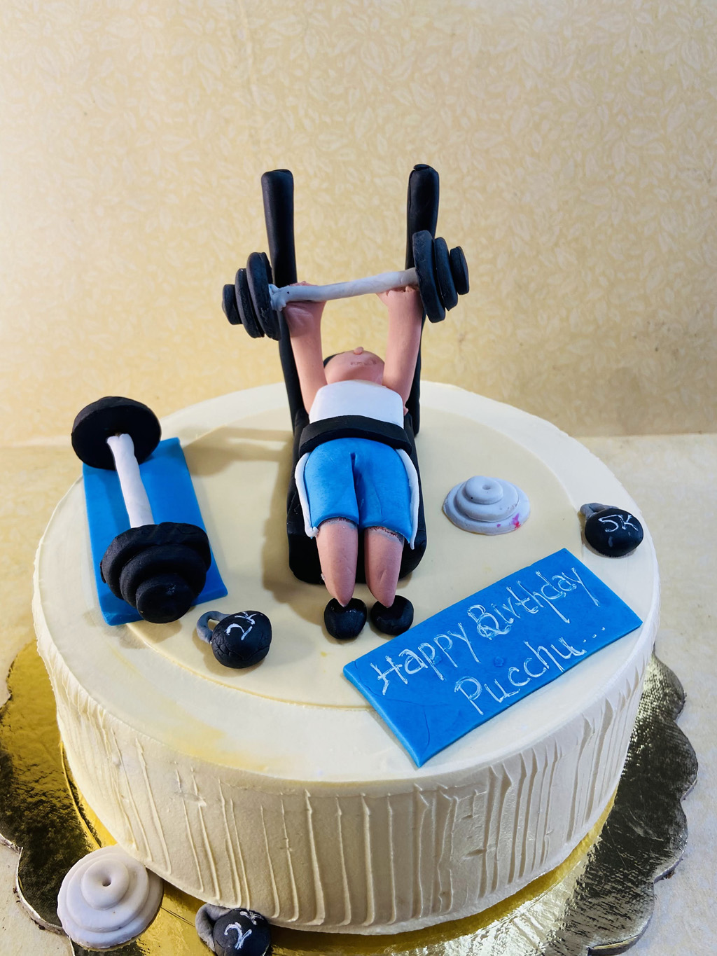 Gym Lover Cake: Order Online Bodybuilder Birthday Cake